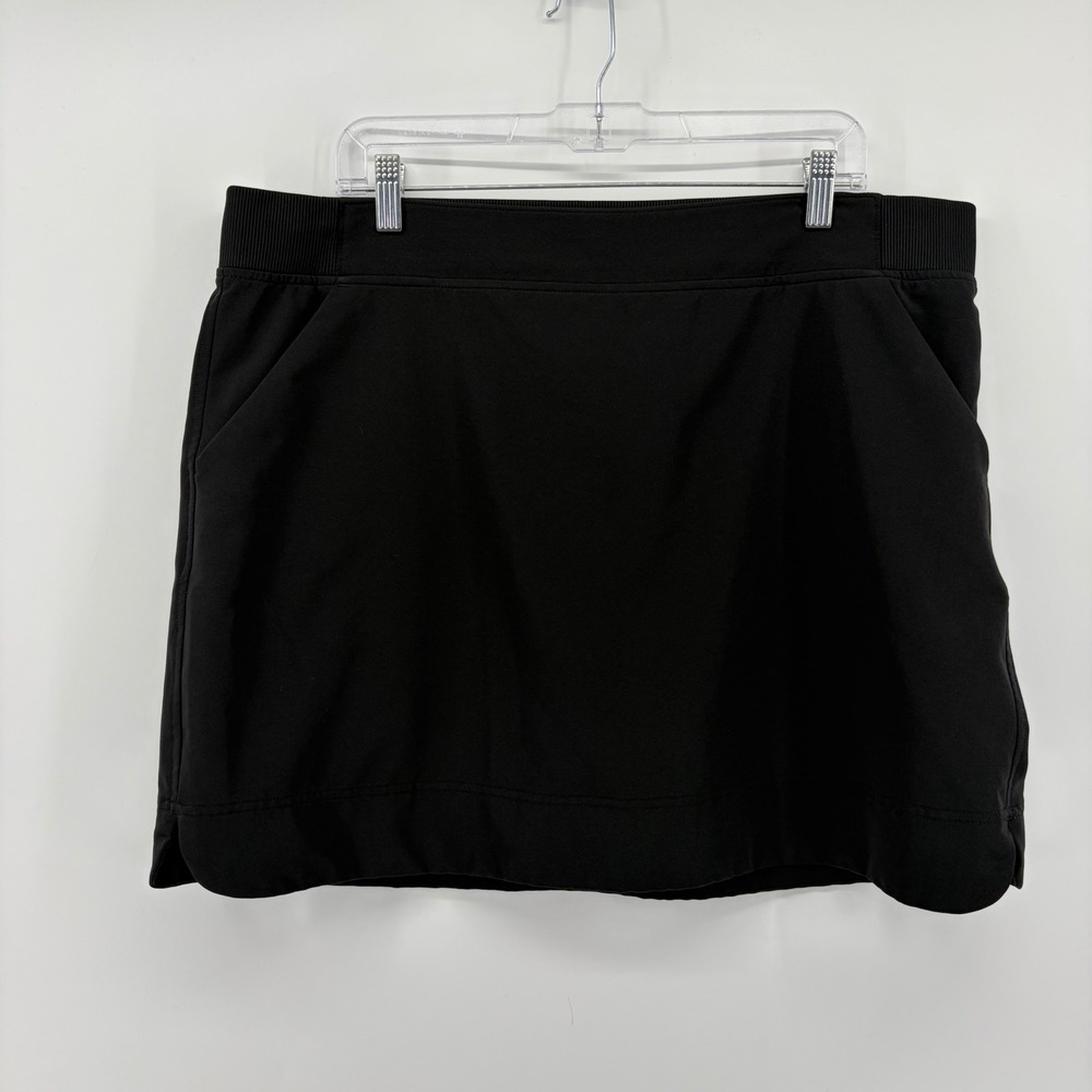 32 Degrees Cool Womens Black Skort Skirt Shorts Athletic Performance XL